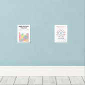 Schulden Payoff Tracker Bilderwand Sets (Holzboden)