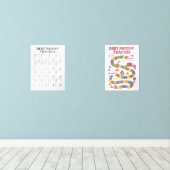 Schulden Payoff Tracker Bilderwand Sets (Holzboden)