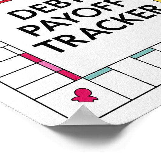 Schulden Payoff Tracker Poster (Ecke)