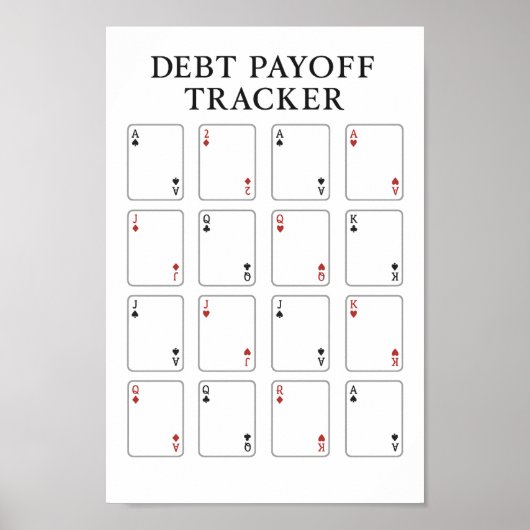 Schulden Payoff Tracker Poster (Vorne)