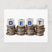 Schulden Postkarte (Vorderseite)