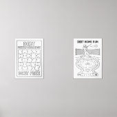 Schulden Puzzle und Zuhause Run Challenge Payoff T Bilderwand Sets (Vorderseite)