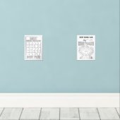 Schulden Puzzle und Zuhause Run Challenge Payoff T Bilderwand Sets (Holzboden)