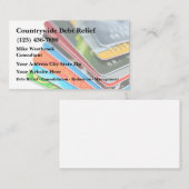 Schulden-Relief- und Managementdienstleistungen Visitenkarte (Vorne/Hinten)