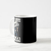 Schulden steigen und Amerikas Multitasking-Rede Kaffeetasse (Vorderseite Links)