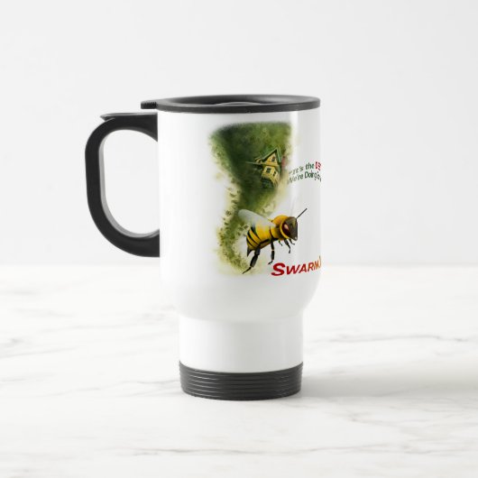 Schulden-Tornado-Reise-Tasse Reisebecher (Links)