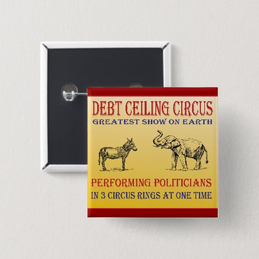 Schuldendeckenzirkus Button (Vorne & Hinten)