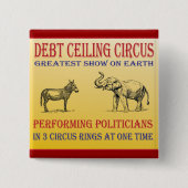 Schuldendeckenzirkus Button (Vorderseite)