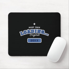 Schuldenfrei wird geladen... | Schwarzes, blaues, Mousepad