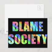 Schuldgesellschaft Postkarte (Vorne/Hinten)