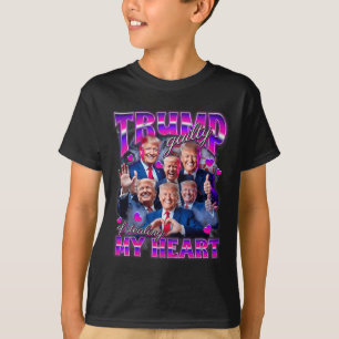 Schuldig, mein Herz gestohlen zu haben Rosa Trump T-Shirt