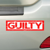 Schuldige Briefmarke Autoaufkleber (Auf Auto)