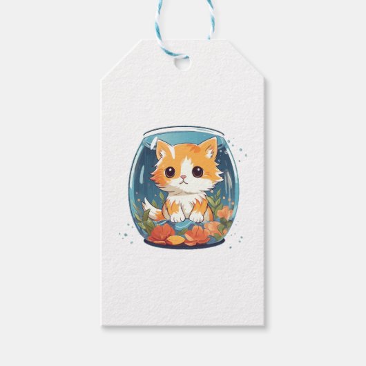 Schuldige Katze Geschenkanhänger (Vorderseite)