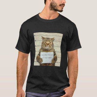 Schuldige Katze wirft Dinge um Katzenbesitzer T-Shirt