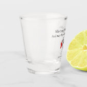 Schuldige Vergnügens-Kabarett-Schnapsglas Schnapsglas (Links)