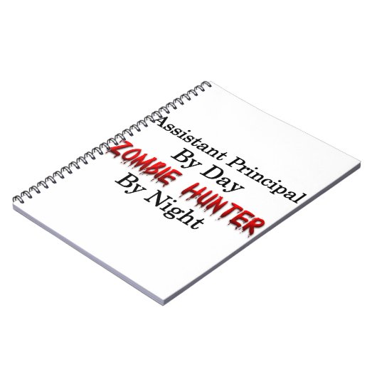 Schuldirektor-/Zombie-Jäger Notizblock (Linke Seite)