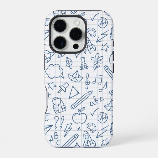 Schuldoodles Lehrertaschenschutz iPhone Hülle (Rückseite)