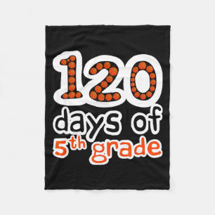 Schule 120 Basketballtage 120. Tag Klasse Sport 5 Fleecedecke
