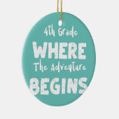 Schule 4. Klasse, wo das Abenteuer beginnt 4. Keramik Ornament (Rechts)