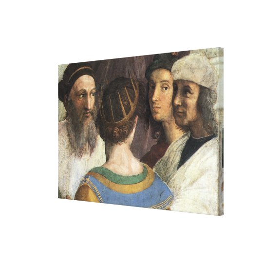 Schule Athen Von Raphael Vintage Renaissance Leinwanddruck Zazzle De