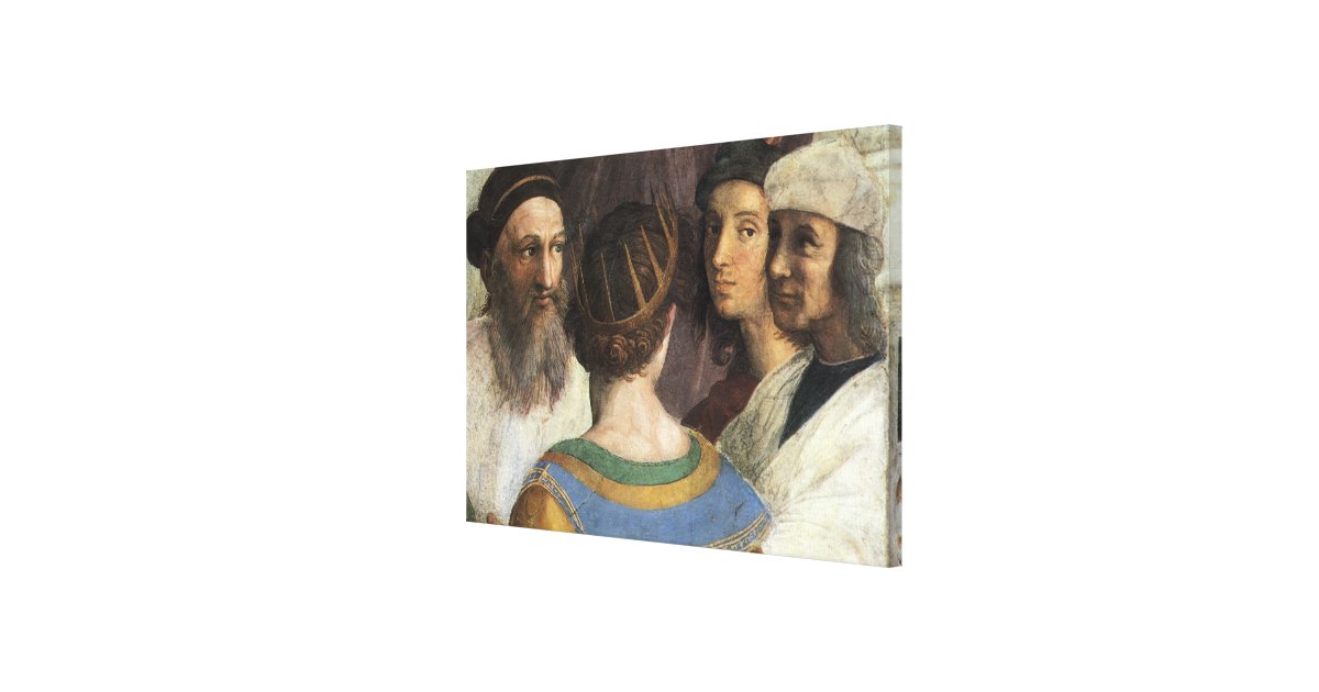 Schule Athen Von Raphael Vintage Renaissance Leinwanddruck Zazzle De
