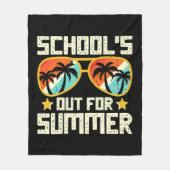 Schule aus für den Sommer Fleecedecke (Vorderseite)
