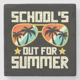 Schule aus für den Sommer Steinuntersetzer