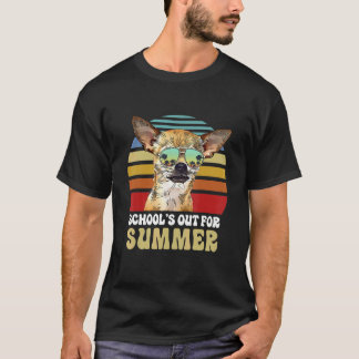 Schule Aus Für Sommer Chihuahua Hund Lehrer T-Shirt