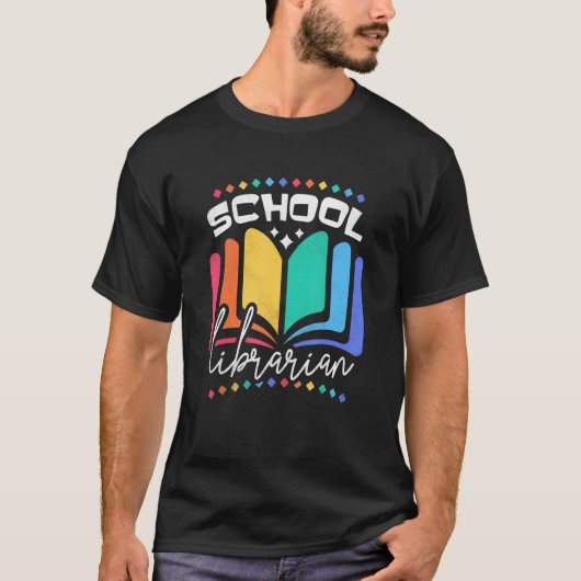 Schule Bibliothekarisch T-Shirt (Vorderseite)