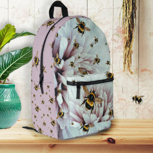 Schule Bienen und Blumen Mädchen Rucksack