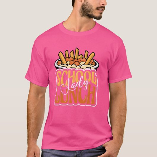 Schule Cafeteria Worker Apprecision Funny School T-Shirt (Vorderseite)