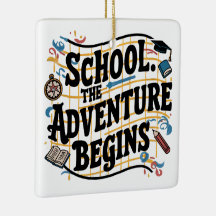 Schule Das Abenteuer fängt an Funny Zitat