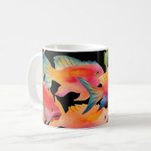 Schule der Fische, Kaffee-Tasse Kaffeetasse (Vorderseite Links)