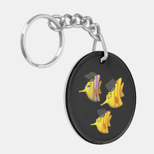 Schule der Fische Schlüsselanhänger (Vorderseite links)