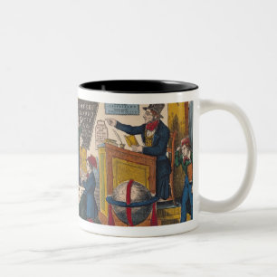 Schule der gegenseitigen Bildung Zweifarbige Tasse