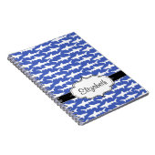 Schule der Haifische lustiges Blaues und weiß Notizblock (Rechte Seite)