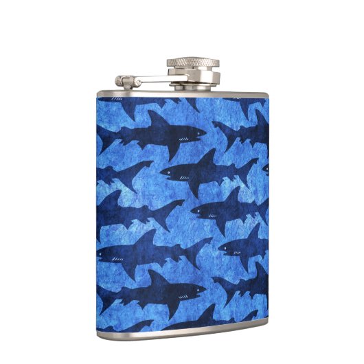 Schule der Weißer Haie Flachmann (Rechts)