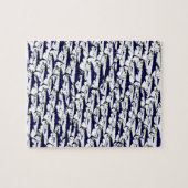 Schule des Bluefin-Thunfischs Puzzle (Horizontal)