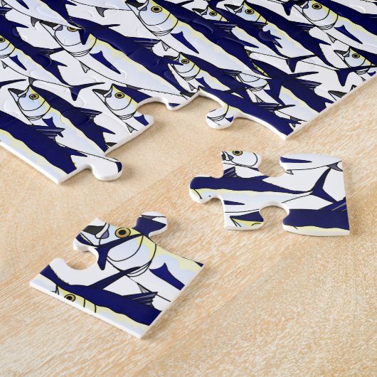 Schule des Bluefin-Thunfischs Puzzle (Seite)