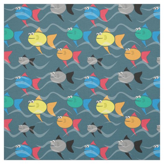 Schule des Fisch-Gewebes Stoff (Muster)