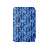 Schule des Haifisch-Blau-Musters Badematte (Vorderseite Vertikal)