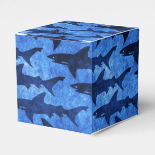 Schule des Haifisch-Blau-Musters Geschenkschachtel