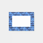 Schule des Haifisch-Blau-Musters Post-it Klebezettel (Vorderseite)