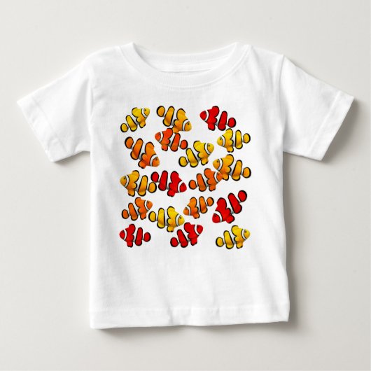 Schule des Korallenriff Clownfish Säuglings-T - Baby T-shirt (Vorderseite)