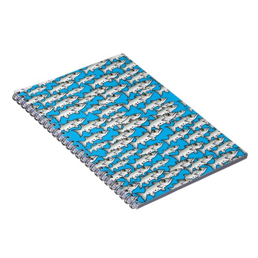 Schule des Scubadorable Great Barracuda Notizblock (Rechte Seite)