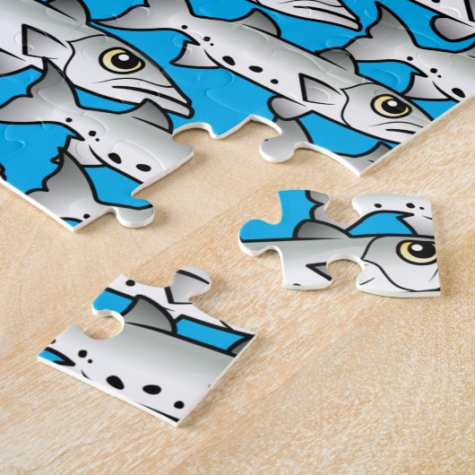 Schule des Scubadorable Great Barracuda Puzzle (Seite)