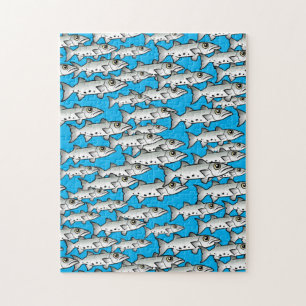 Schule des Scubadorable Great Barracuda Puzzle
