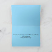 "Schule des Stils" Vatertag Dankeskarte (Innenseite)