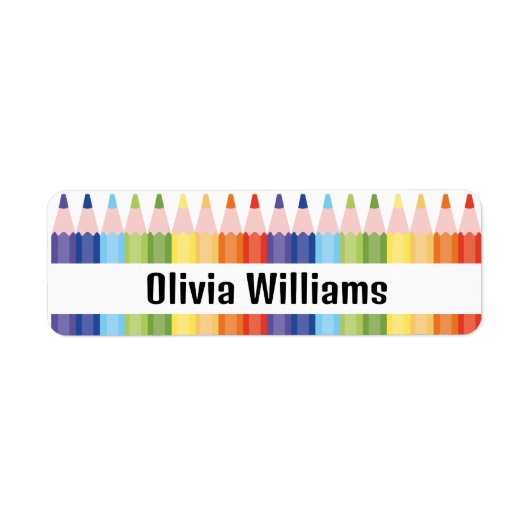 Schule Einfache farbenfrohe Stifte zurück zur Schu (Vorne)