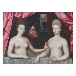 Schule Fontainebleau - Gabrielle d'Estrees Tischdecke